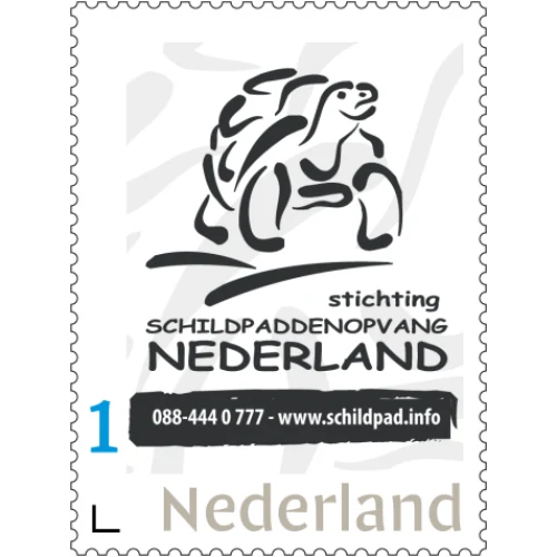 Unieke Postzegel Stichting Schildpaddenopvang Nederland – 1e Druk