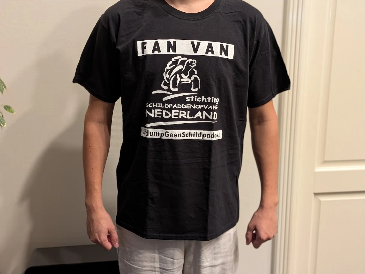 Fan Van T-Shirt Schildpaddenopvang – #DumpGeenSchildpadden – foto 2
